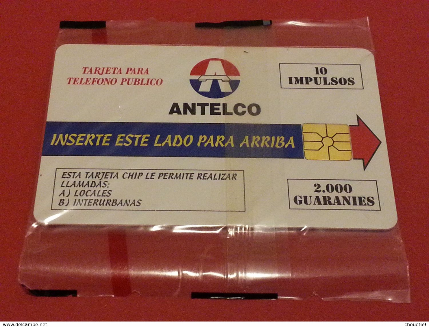 ANTELCO 10 Impulsos MINT FOLDER NEUVE 2000 Guaranies NSB (D0415 - Paraguay