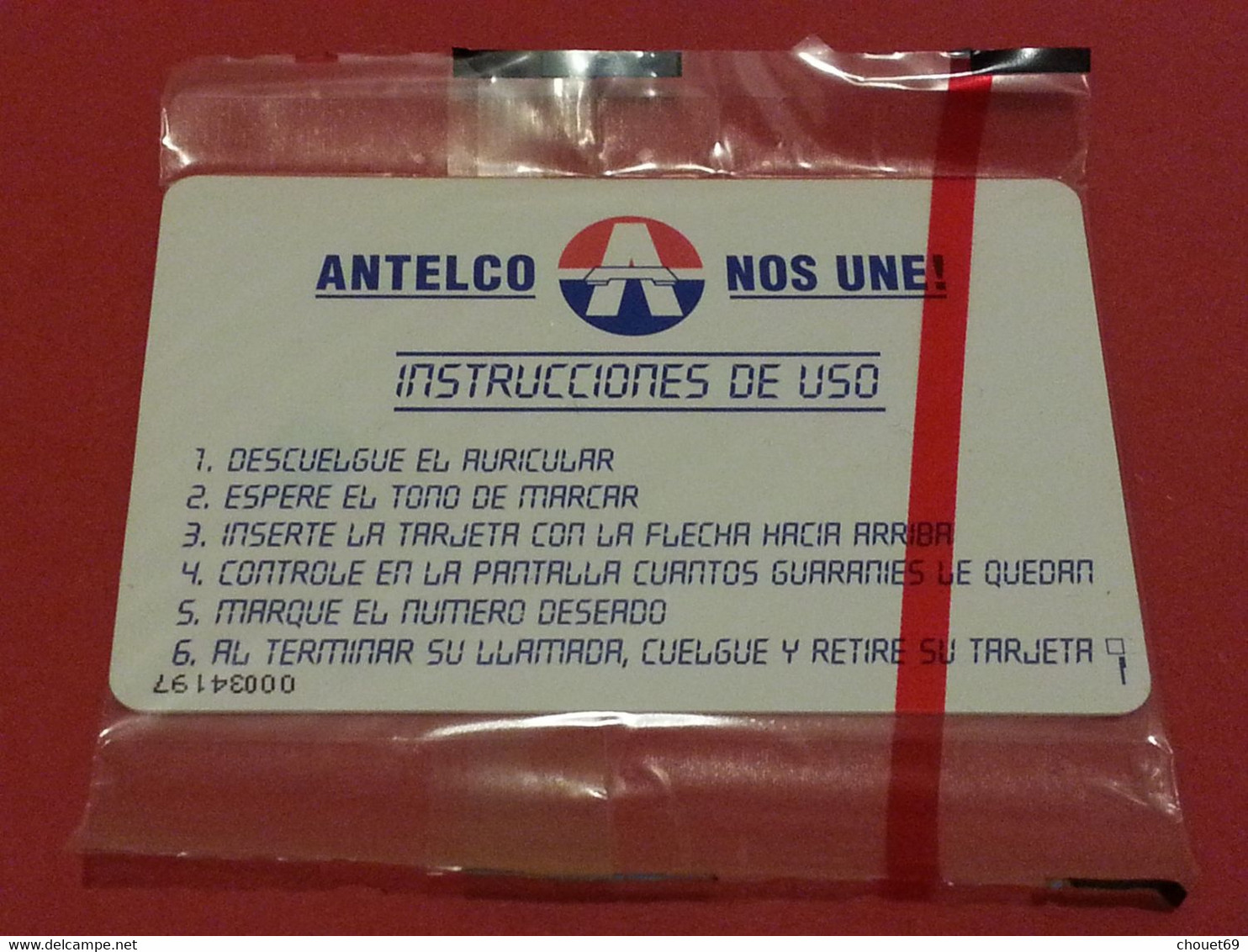 ANTELCO 10 Impulsos MINT FOLDER NEUVE 2000 Guaranies NSB (D0415 - Paraguay