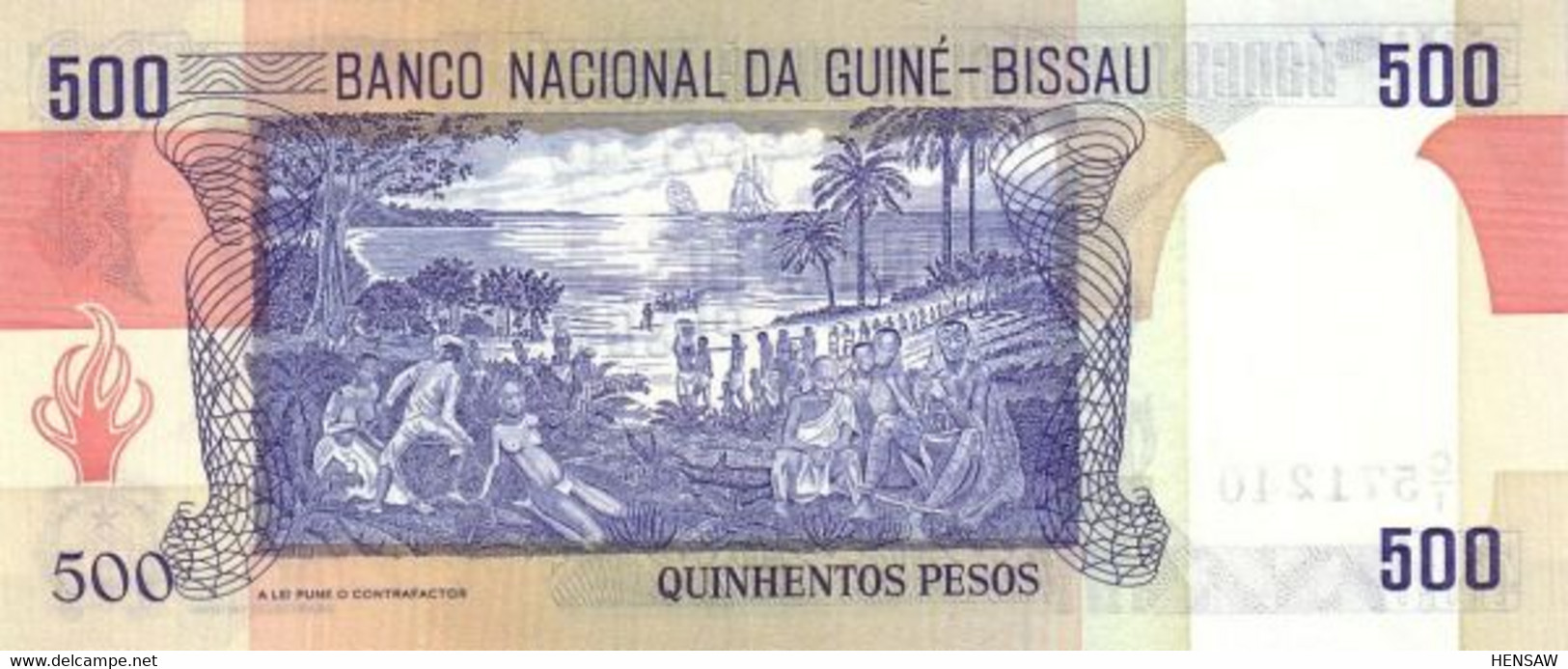 GUINEA-BISSAU 500 PESOS 1983 P 7 UNC SC NUEVO - Guinee-Bissau