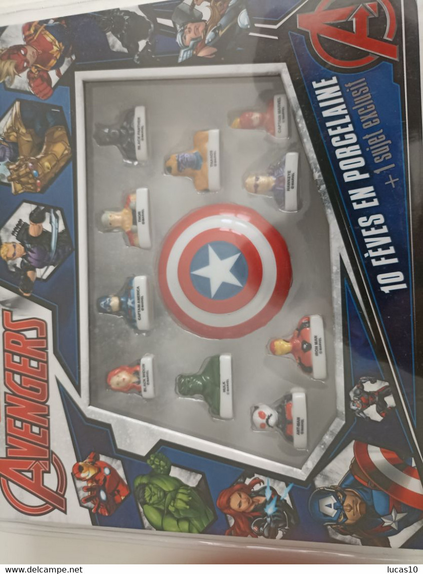 Coffret De 10 Fèves Avengers Plus Un Sujet Exclusif (neuf Sous Blister) - Strips