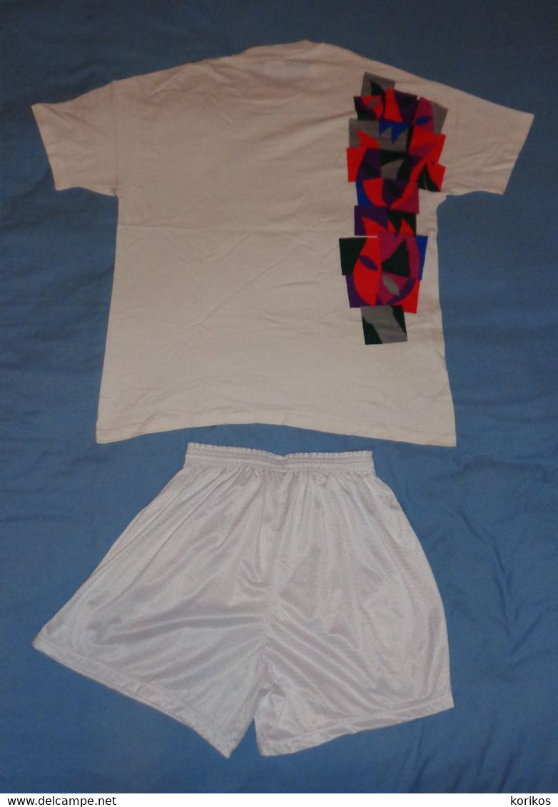 ATLANTA 1996 OLYMPIC GAMES TORCH BEARER RELAY UNIFORM - AUTHENTIC T-SHIRT SHORTS