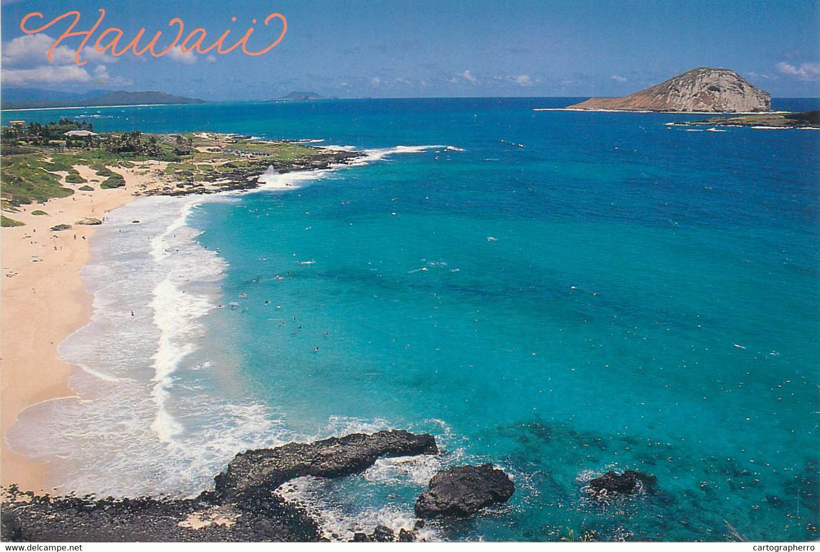 Postcard USA Hawaii Aloha From Makapuubeach Aerial - Hawaï