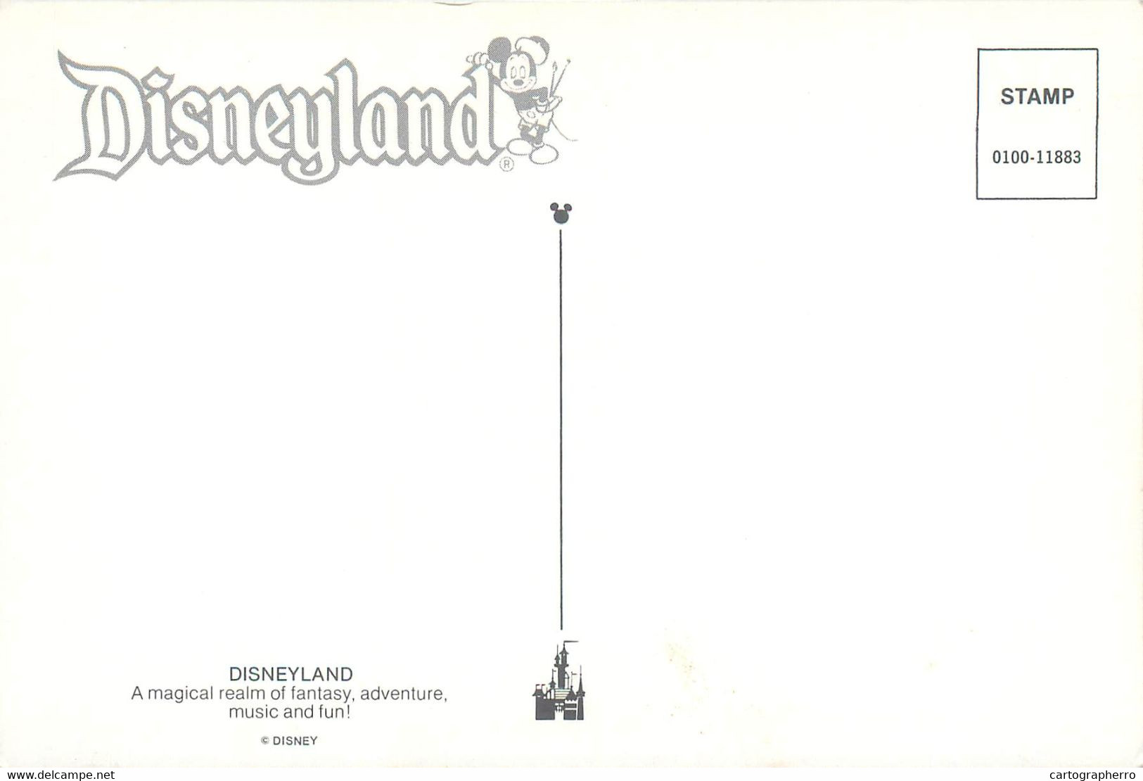Postcard USA Anaheim, California Disneyland Multi View Mickey And Minnie Train - Anaheim