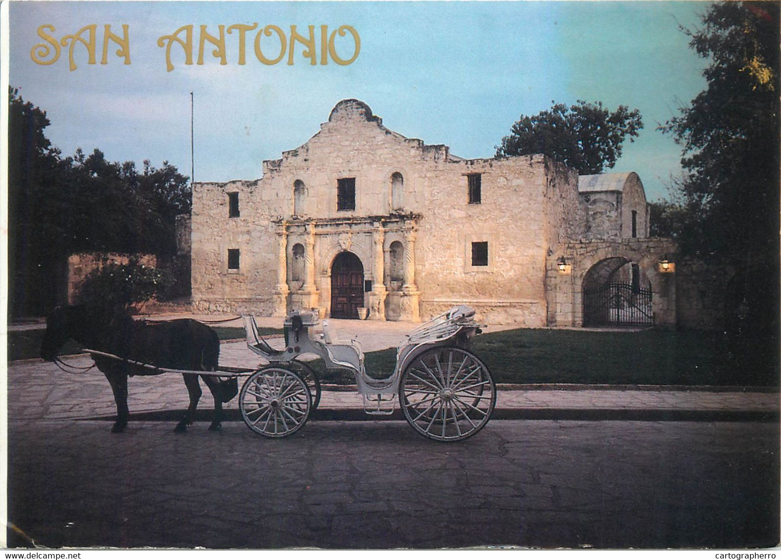 Postcard USA TX Texas The Alamo San Antonio Texas Chapel - San Antonio