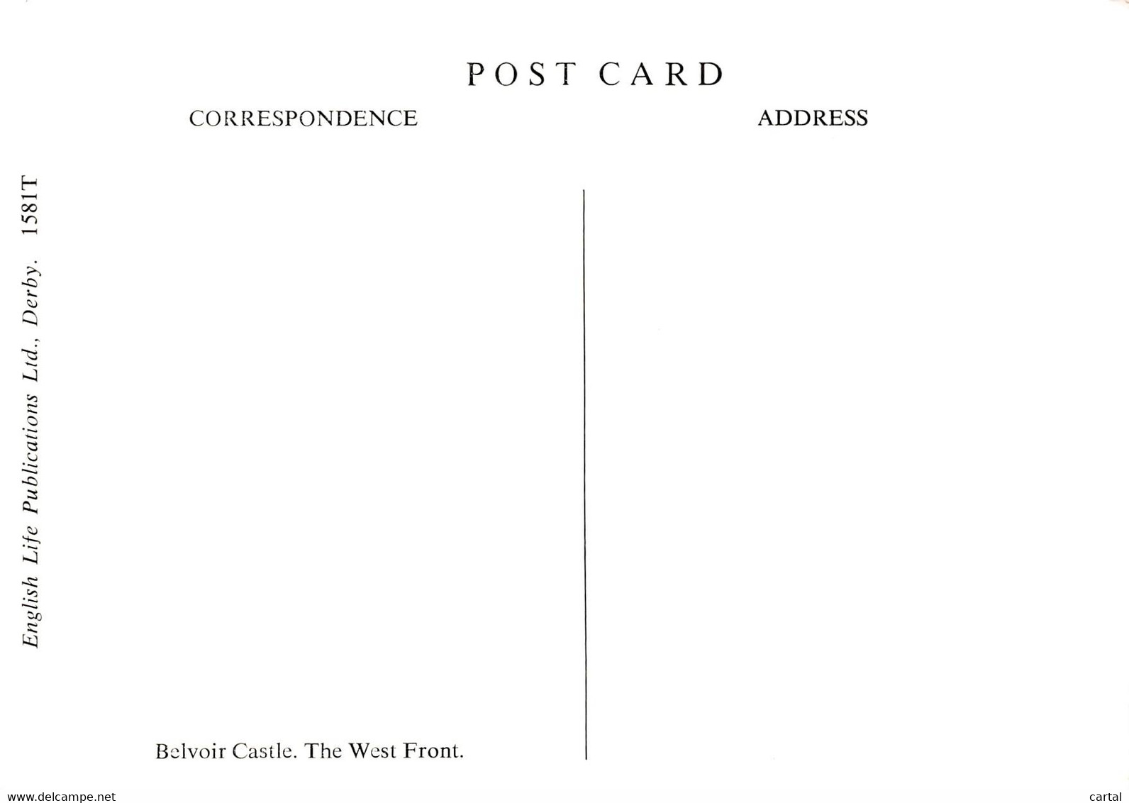 CPM - BELVOIR CASTLE - The West Front. - Other & Unclassified