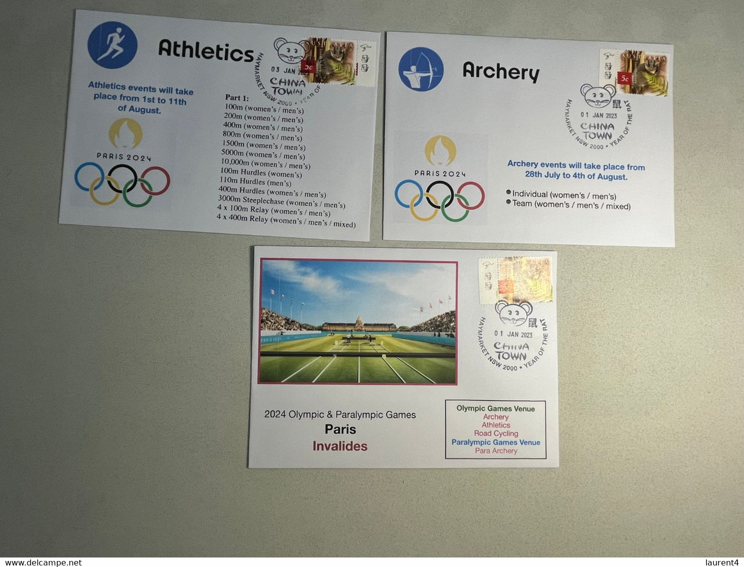 (4 N 10) Paris 2024 Olympic Games - Olympic Venues & Sport - Invalides (Athletics - Archery - Cycling) 3 - Estate 2024 : Parigi