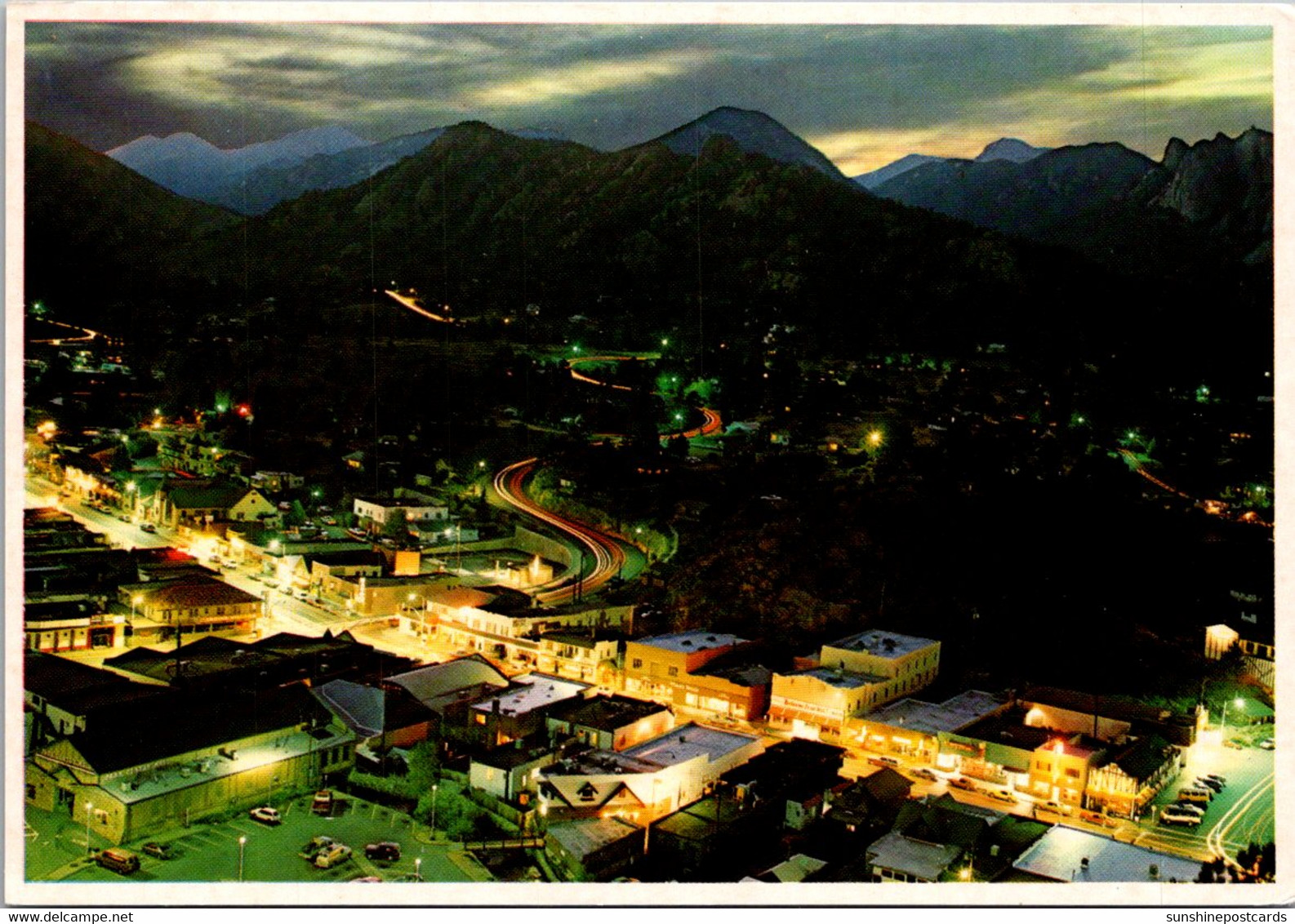 Colorado Panorama Of Estes Park At Night - Rocky Mountains