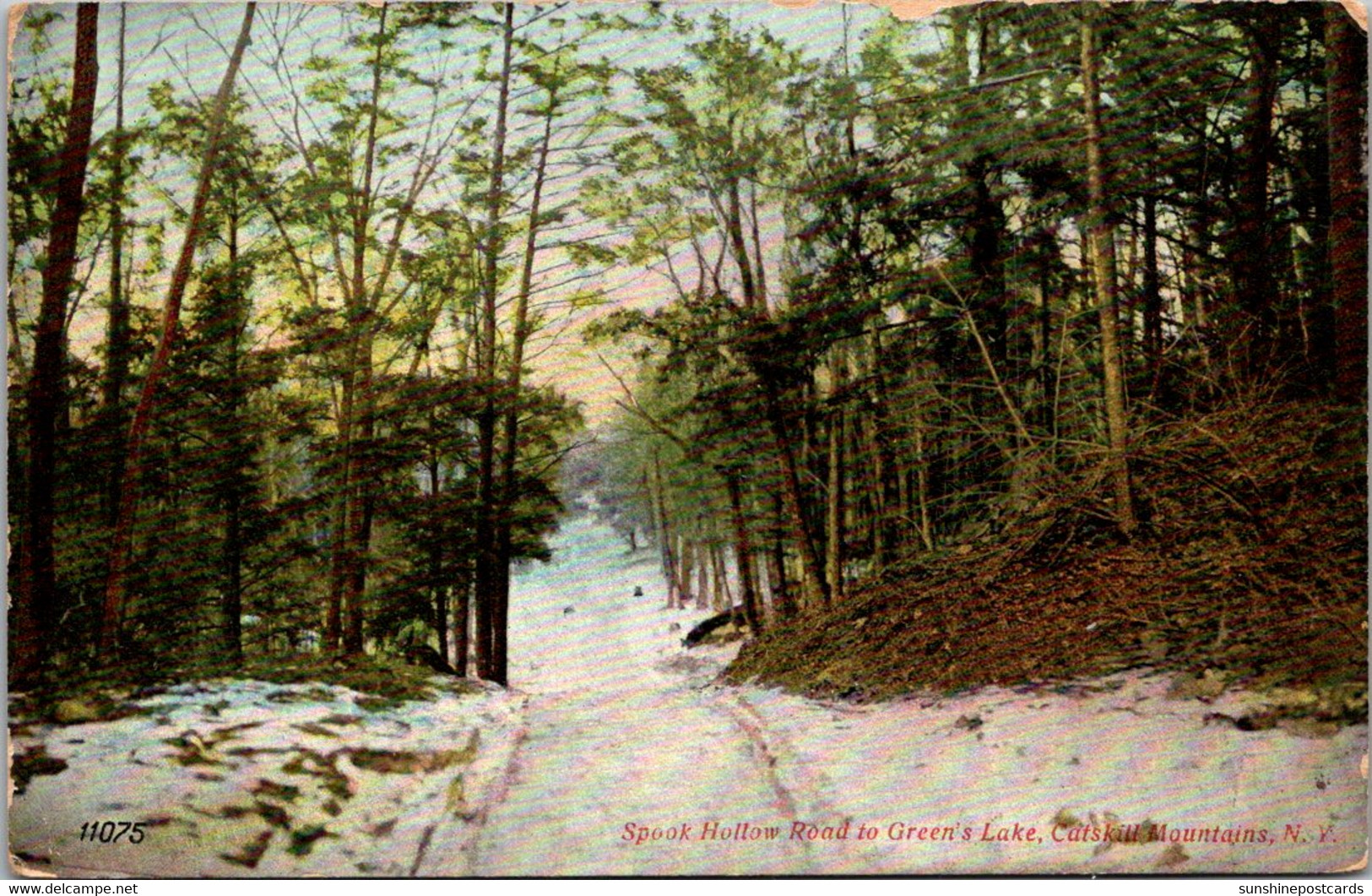 New York Catskills Spook Hollow Road To Green's Lake 1911 - Catskills