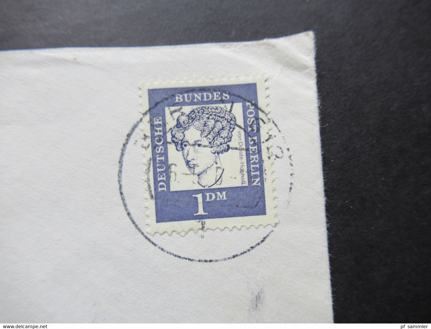 1961 Berlin (West) Bedeutende Deutsche Nr.212 EF Einschreiben Ortsbrief Berlin Umschlag Gaststätte Birth Berlin 61 - Storia Postale