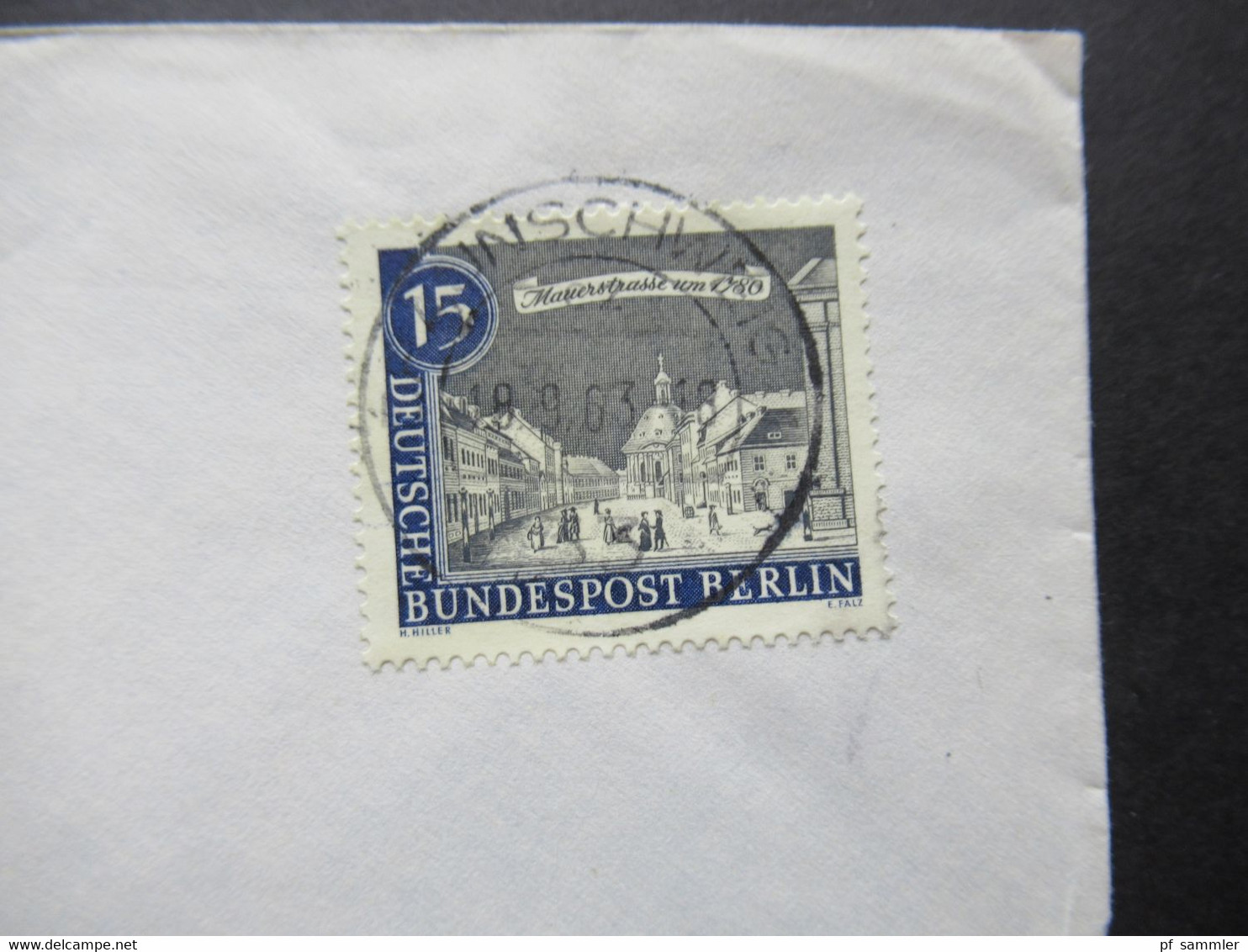 1963 Berlin (West) Alt Berlin Nr.220 EF Drucksache Umschlag Richard Borek Braunschweig - Wolfenbüttel - Storia Postale