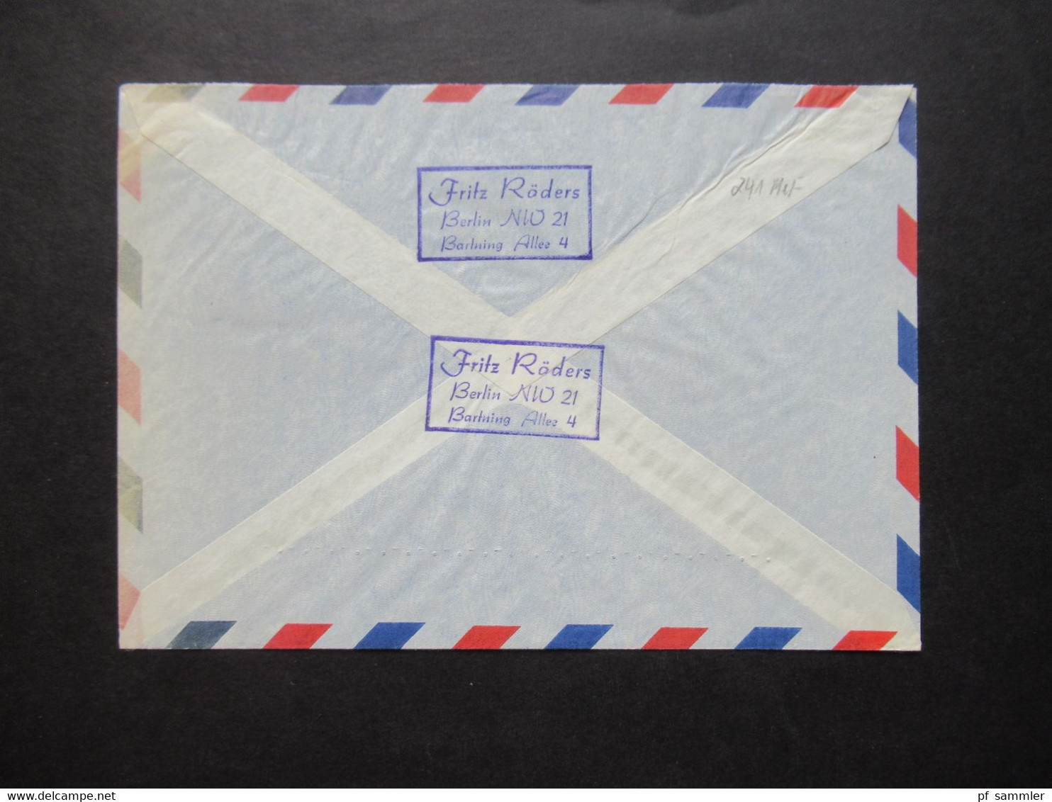 1964 Berlin (West) John F. Kennedy Nr.241 (2) MeF Auslandsbrief Mit Luftpost Berlin - Clarens Montreux Schweiz - Brieven En Documenten