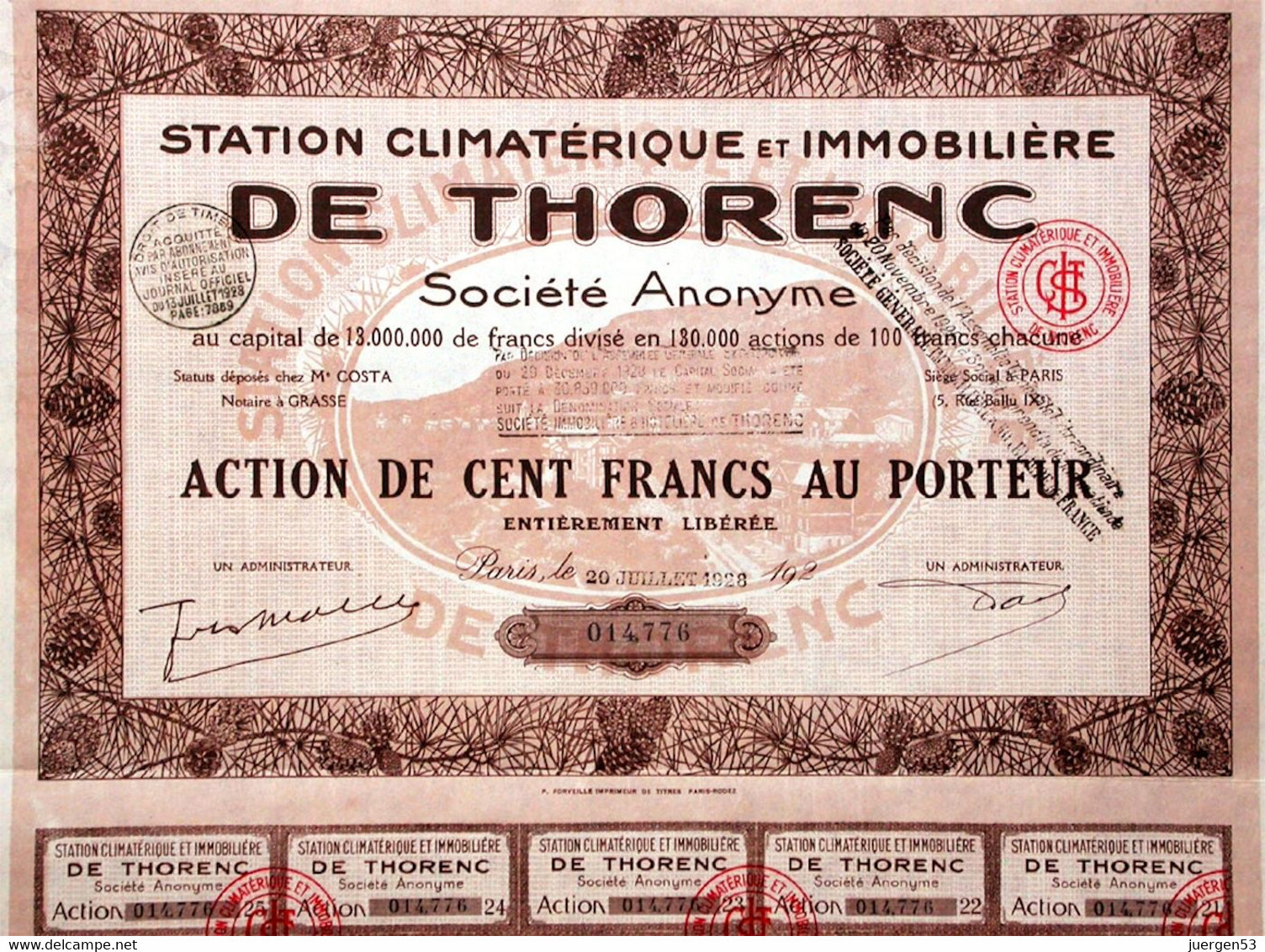 Station Climatérique Et Immobilière DE THORENC - Toerisme