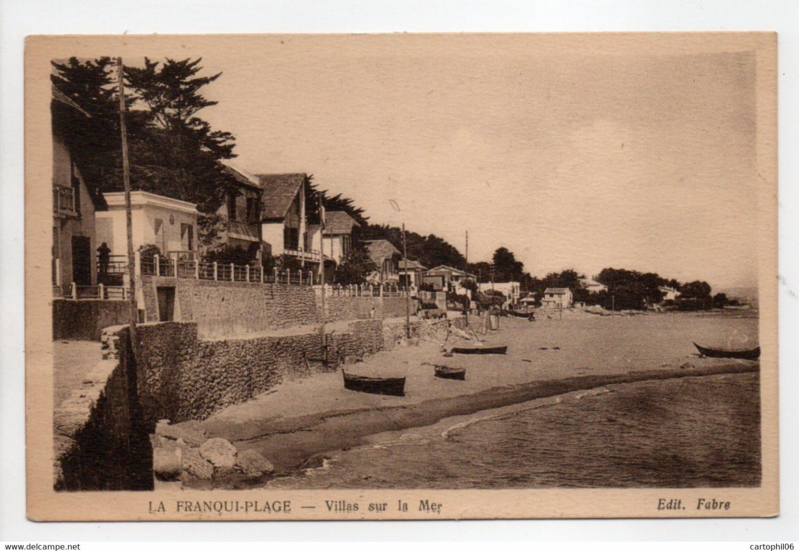 - CPA LA FRANQUI-PLAGE (11) - Villas Sur La Mer - Edition Fabre - - Leucate