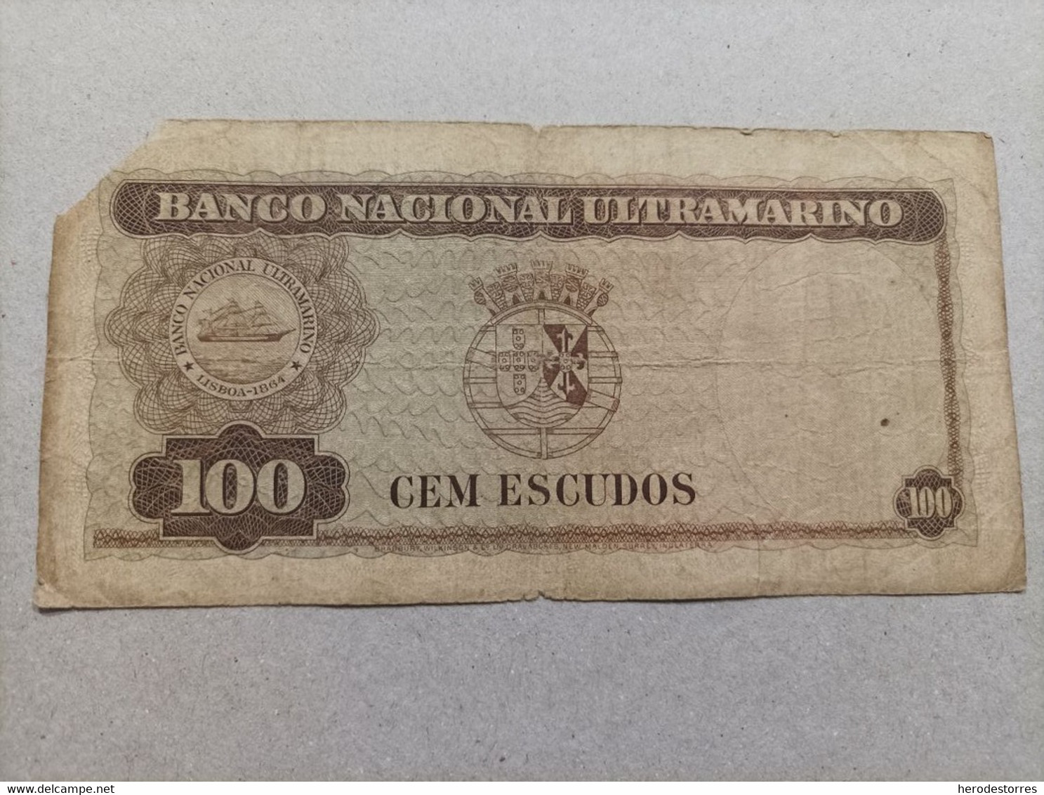 Billete De Timor (Portugal) De 100 Escudos, Año 1959 - Portugal