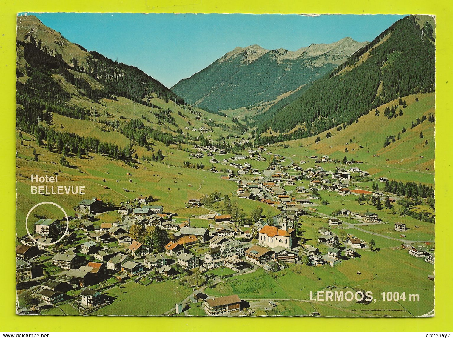 LERMOOS TIROL Tyrol Hotel BELLEVUE N°6631 VOIR TIMBRE Et Flamme De Lermoos - Lermoos