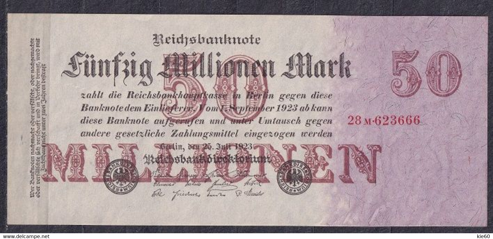 Germany - 1923 - 50 000 000 Mark  -28m.. R97b.. UNC - 50 Miljoen Mark