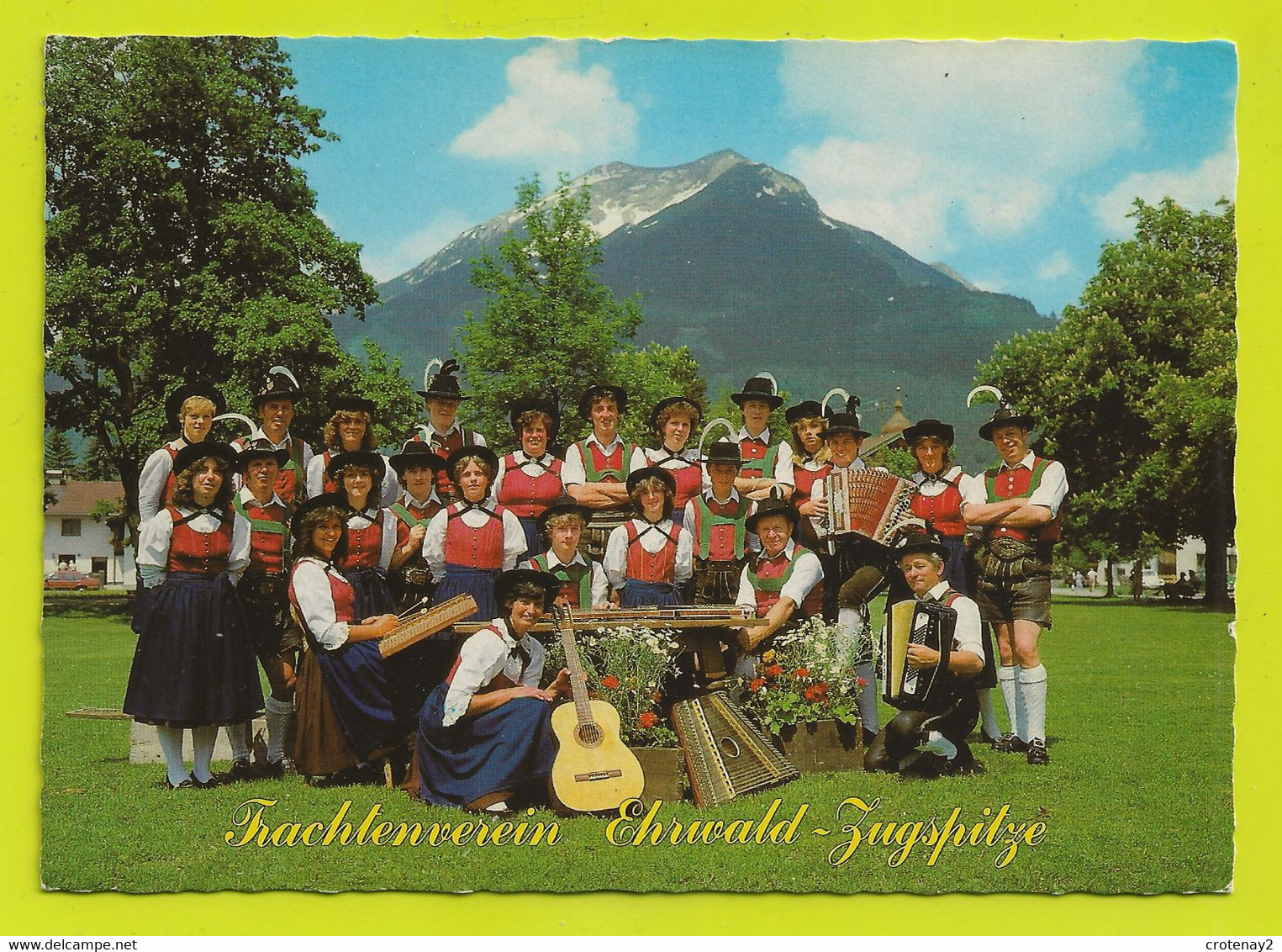 TRACHTENVEREIN EHRWALD ZUGSPITZE Tyrol TIROL N°286 Folklore Accordéon Guitare Instruments Musique VOIR DOS - Ehrwald