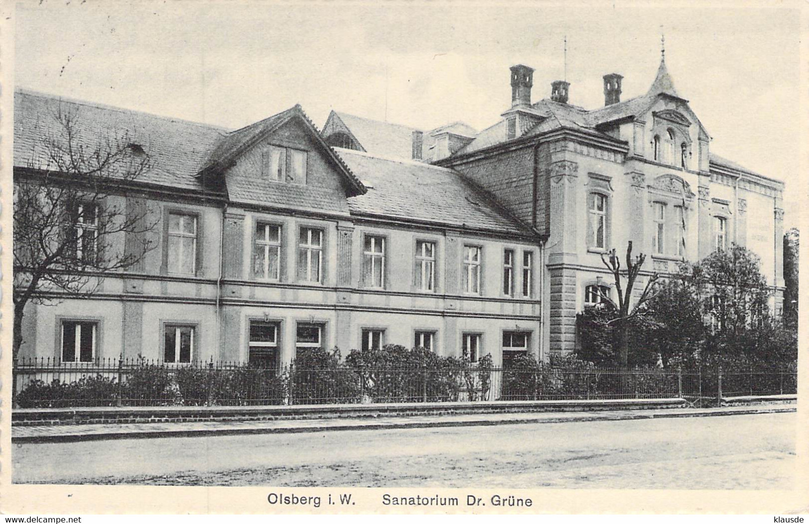 Olsberg I.W. Sanatorium Dr.Grüne 1933 - Brilon