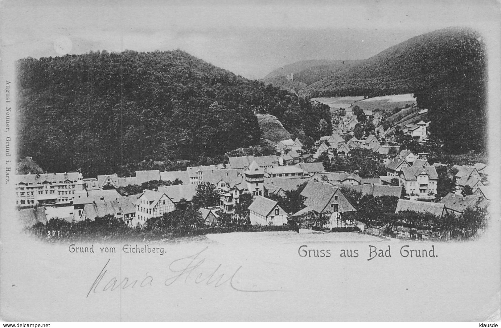 Bad Grund - Vom Eichelberg AKS 1899 - Bad Grund