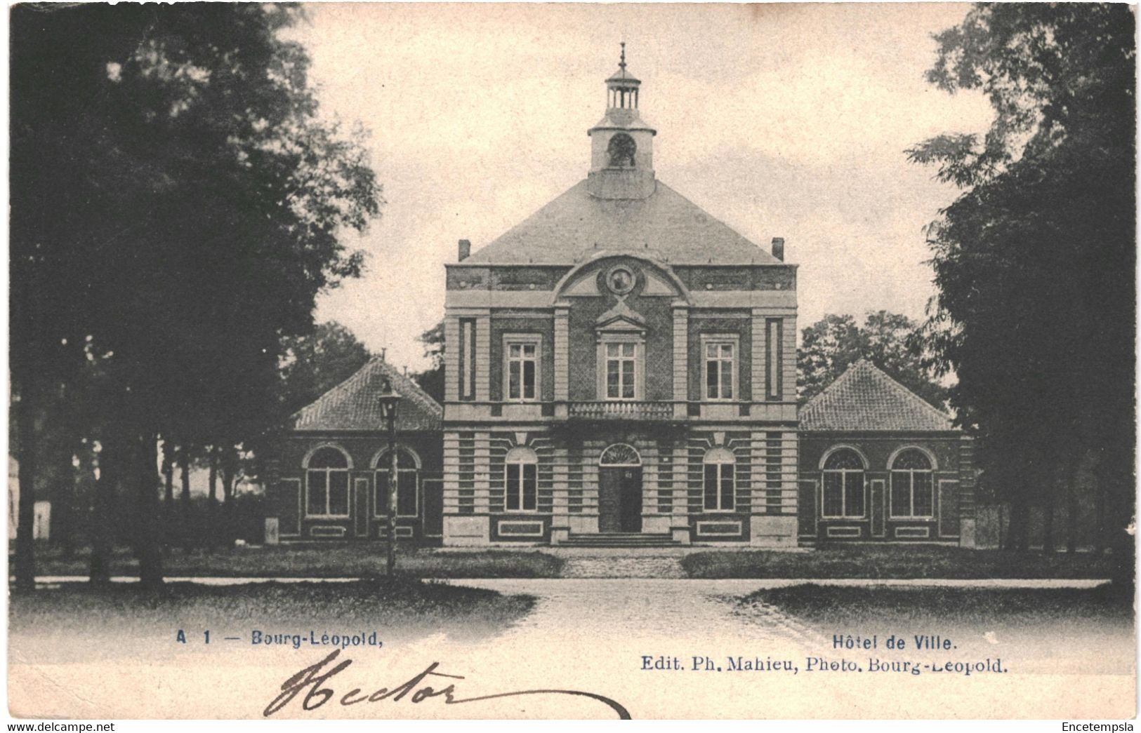 CPA Carte Postale Belgique Bourg-Léopold Hôtel De Ville 1907  VM61841 - Leopoldsburg