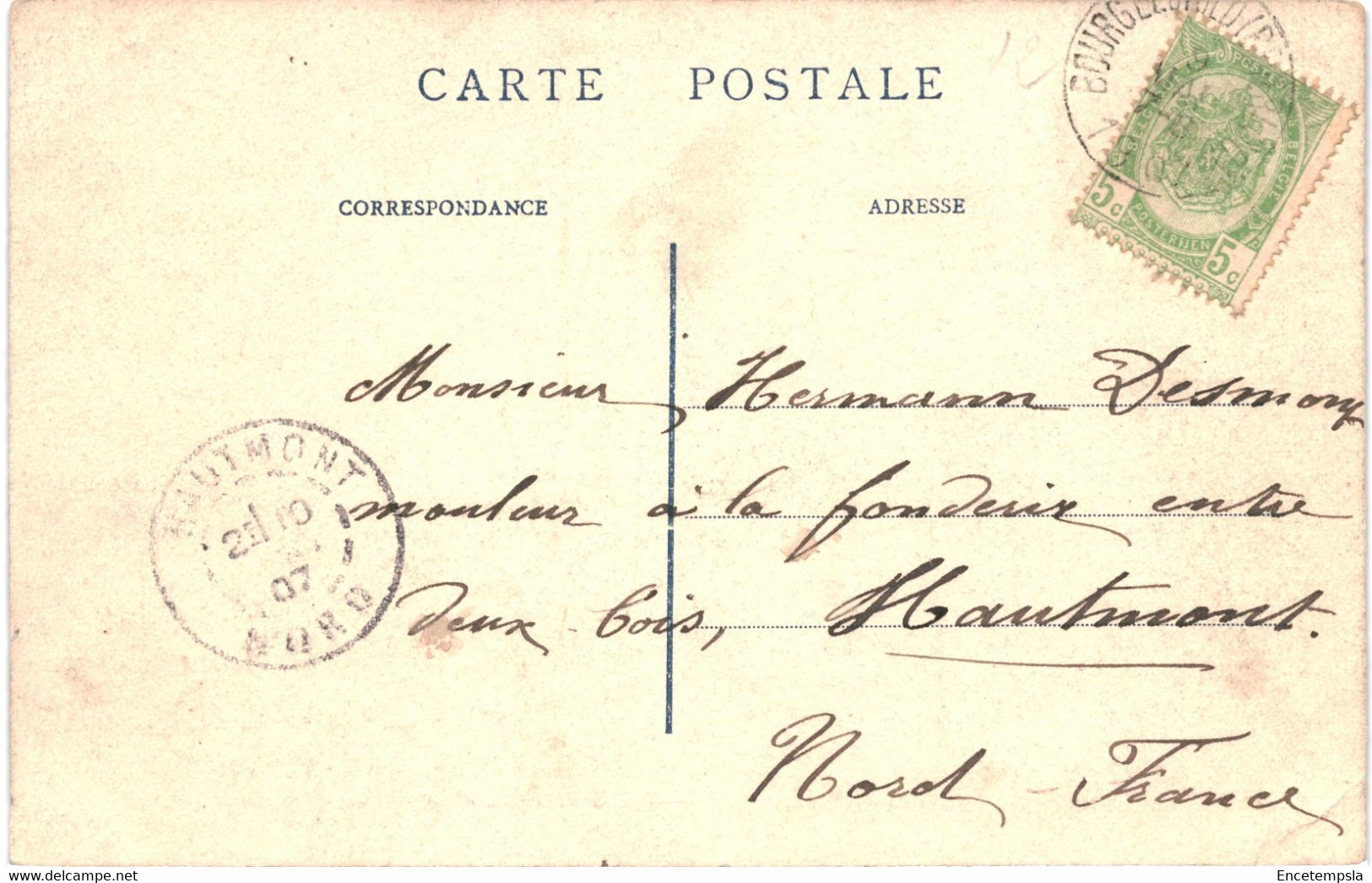 CPA Carte Postale Belgique Bourg-Léopold Hôtel De Ville 1907  VM61841 - Leopoldsburg