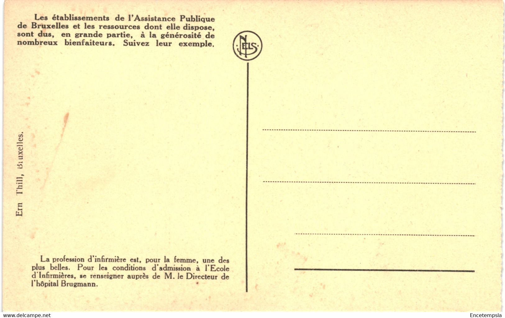 CPA Carte Postale Belgique Bruxelles Hôpital Brugmann Maison Des Infirmières Consultation    VM61844ok - Salute, Ospedali