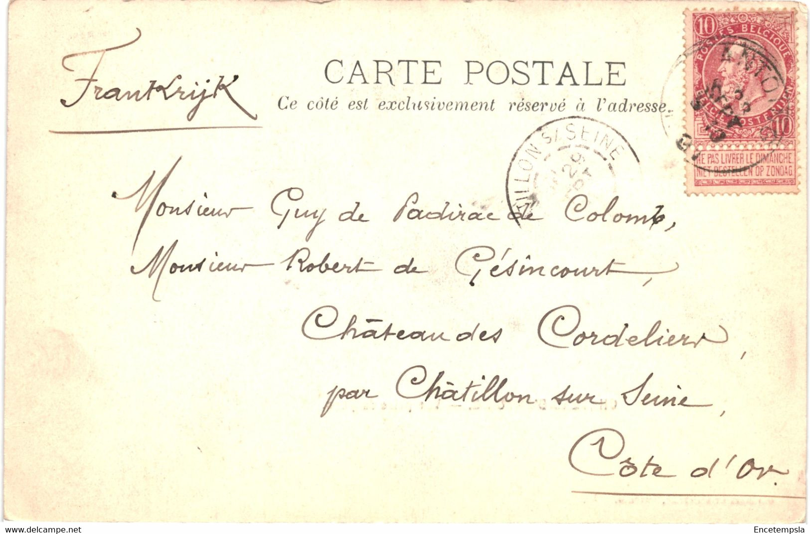 CPA Carte Postale Belgique Antoing  Château Vue Prise Du Parc  Début 1900  VM61846 - Antoing