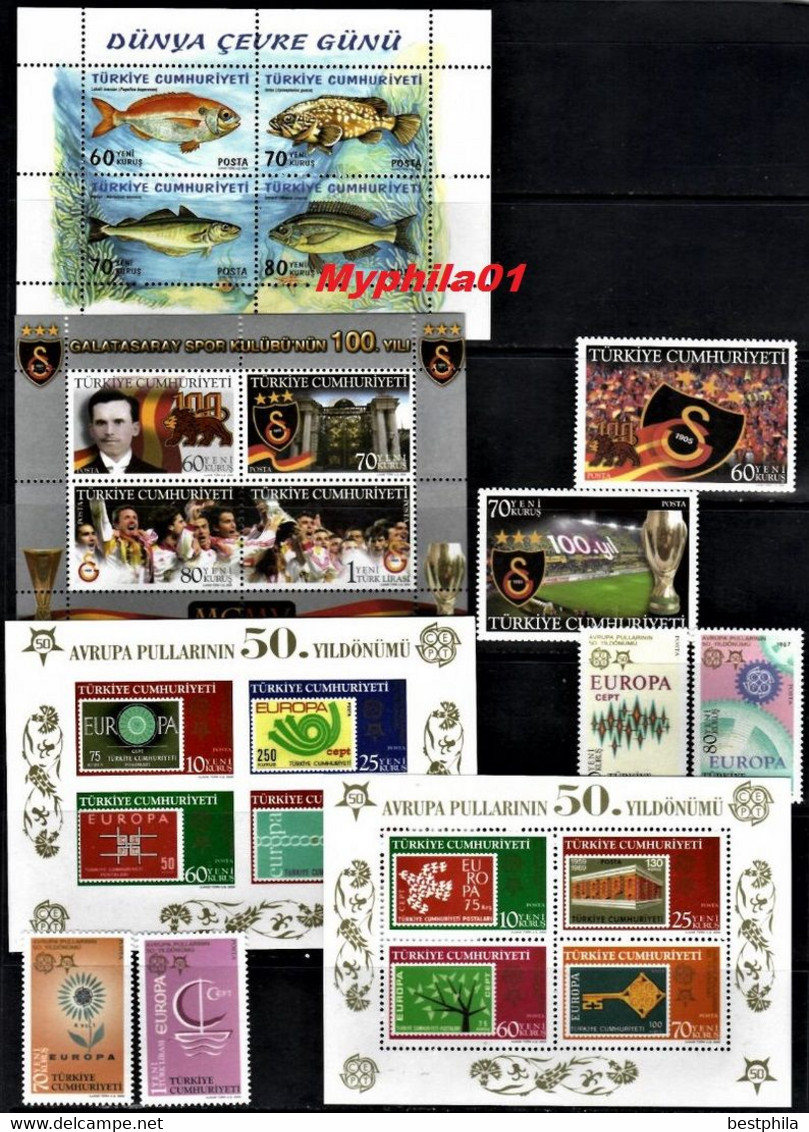 Turkey, Turkei - 2005 - Complete Year Set + İncludes Officials Series ** MNH - Ongebruikt