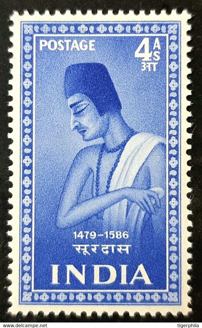 INDIA 1952 Poets Surdas MNH - Ungebraucht