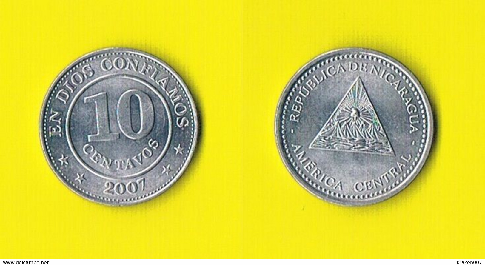 Nicaragua 10 Centavos 2007 - Nicaragua