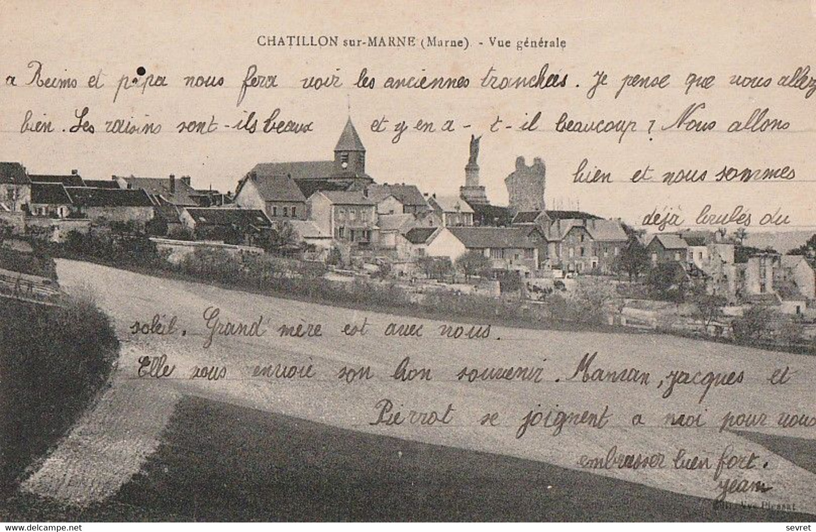 CHATILLON Sur MARNE. - Vue Générale - Châtillon-sur-Marne