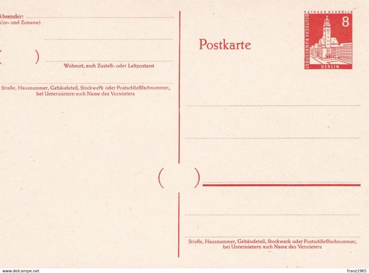 Rathaus Neukolln - Postkarten - Ungebraucht