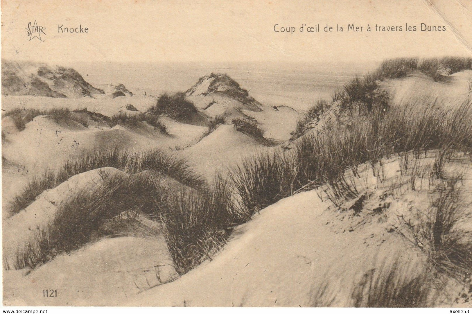 Knocke Belgique (7601) Coup D'Oeil De La Mer à Travers Les Dunes - Knokke