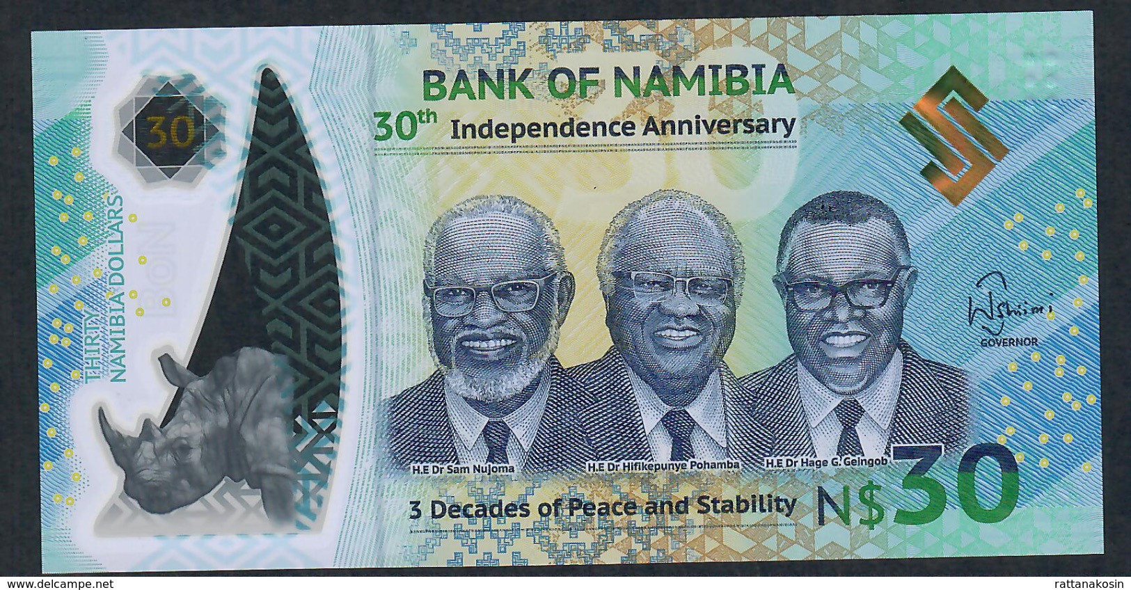 NAMIBIA NLP 30 DOLLARS 2020 #A COMMEMORATIVE UNC. - Namibia