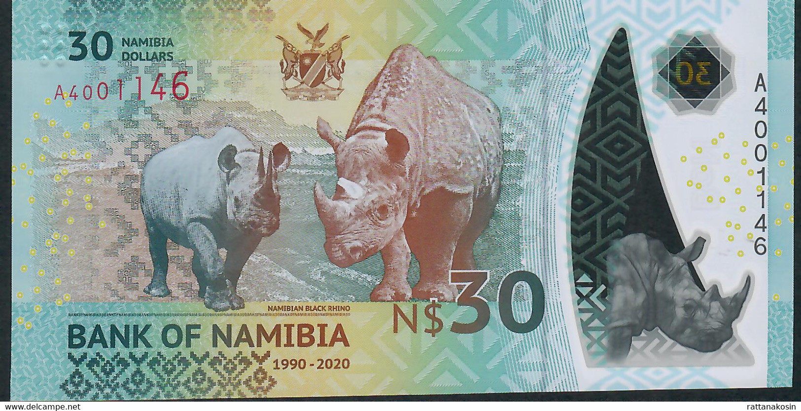 NAMIBIA NLP 30 DOLLARS 2020 #A COMMEMORATIVE UNC. - Namibie
