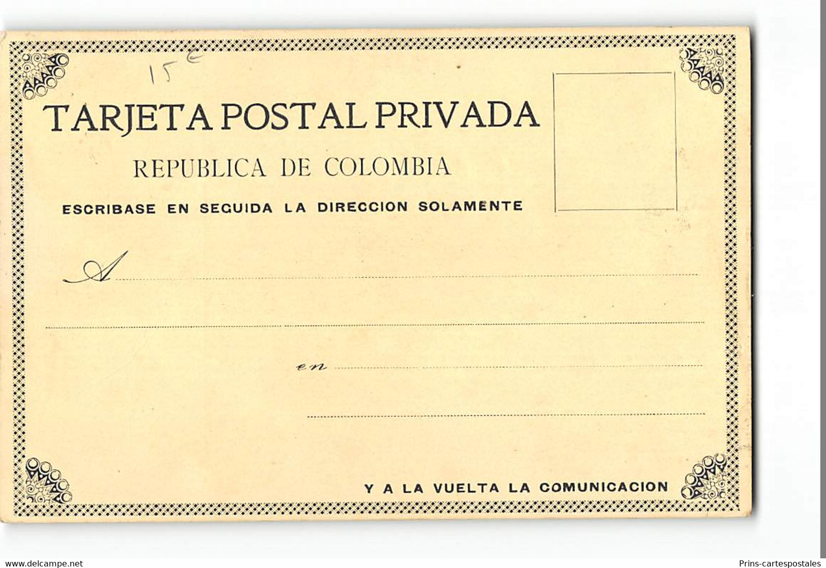 CPA Colombie Pte Del Comun - Kolumbien