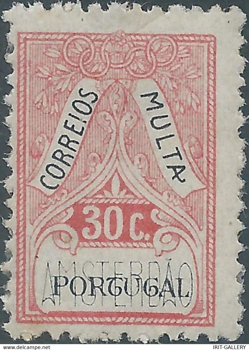 Portogallo - Portugal - CORREIOS MULTA 30C,POST OFFICES, TRAFFIC TICKET,Taxe,Mint - Ongebruikt