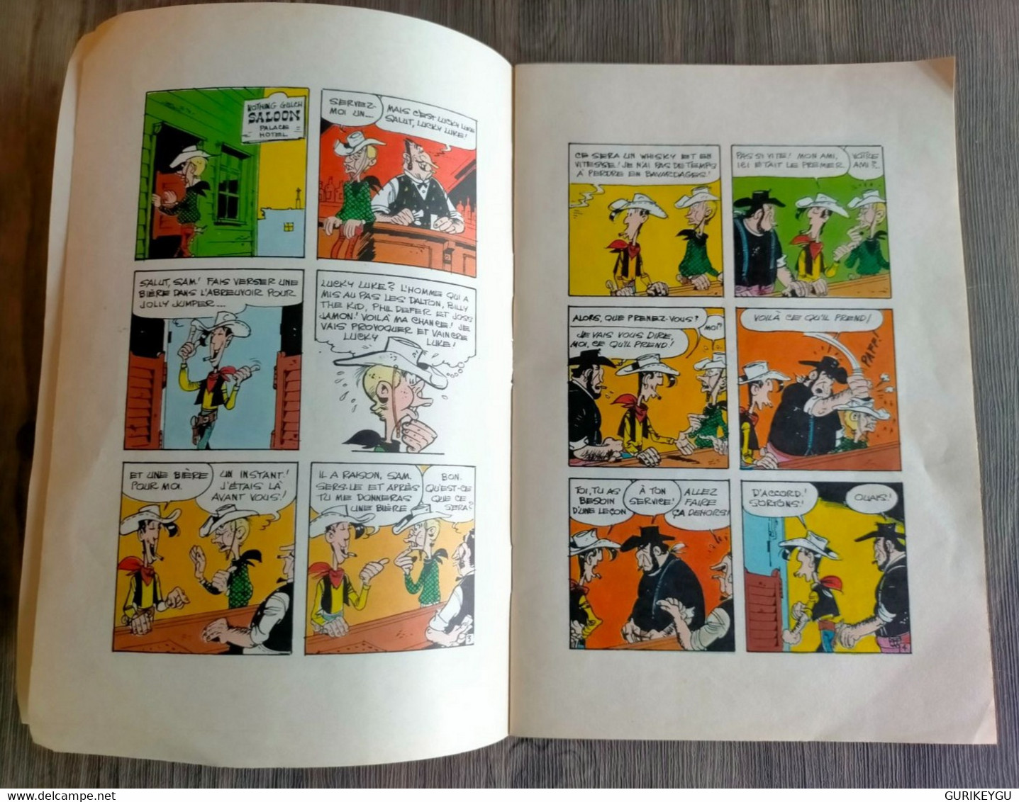 Défi à LUCKY LUKE MORRIS GOSCINNY Dargaud DALTON BILLY THE KID L'hospitalité De L'ouest Promenade Dans La Ville 1972 - Lucky Luke