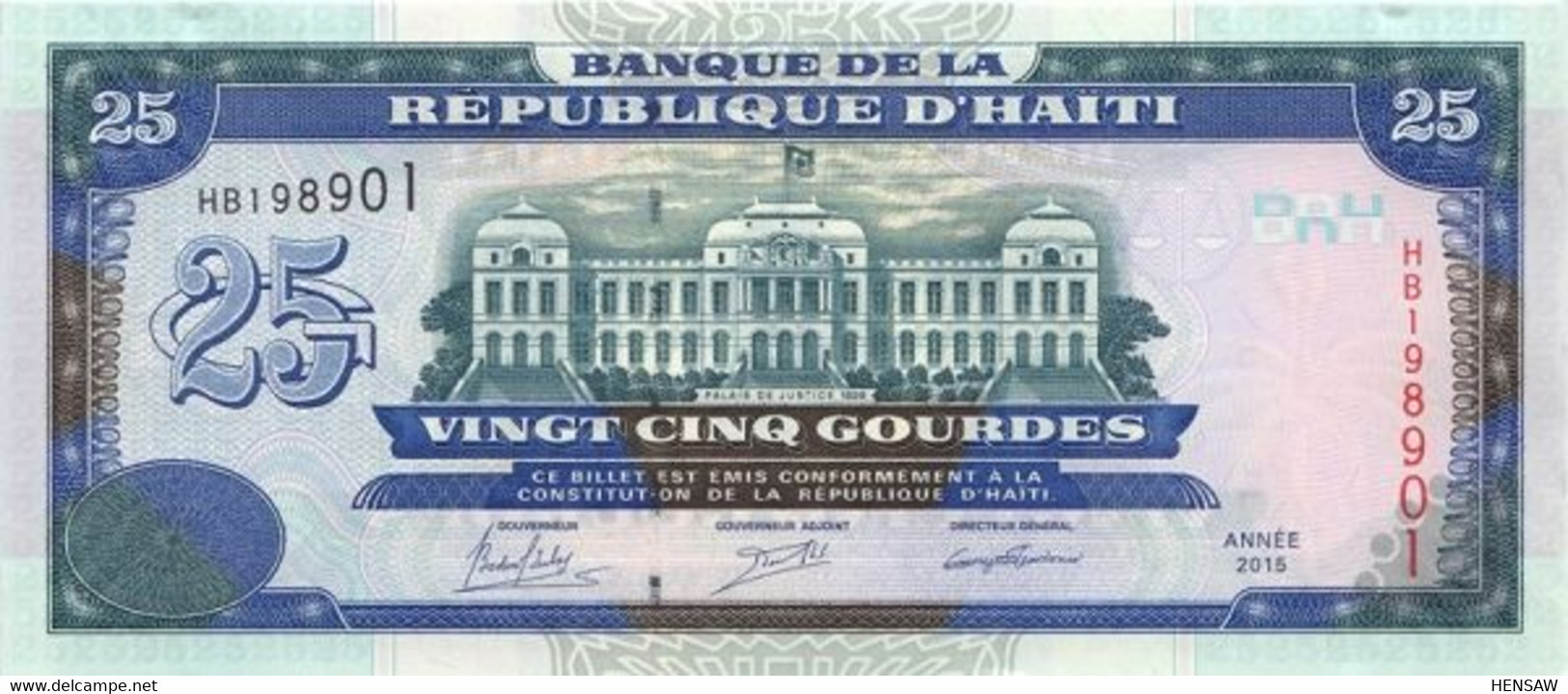 HAITI 25 GOURDES 20015 P 266f UNC SC NUEVO - Haiti