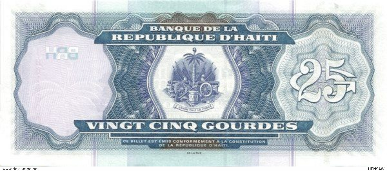 HAITI 25 GOURDES 20015 P 266f UNC SC NUEVO - Haiti