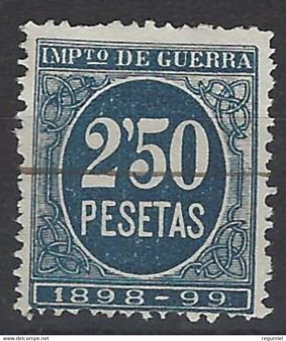 España Impuesto De Guerra U 51 (o) Cifra. 1898 - Oorlogstaks