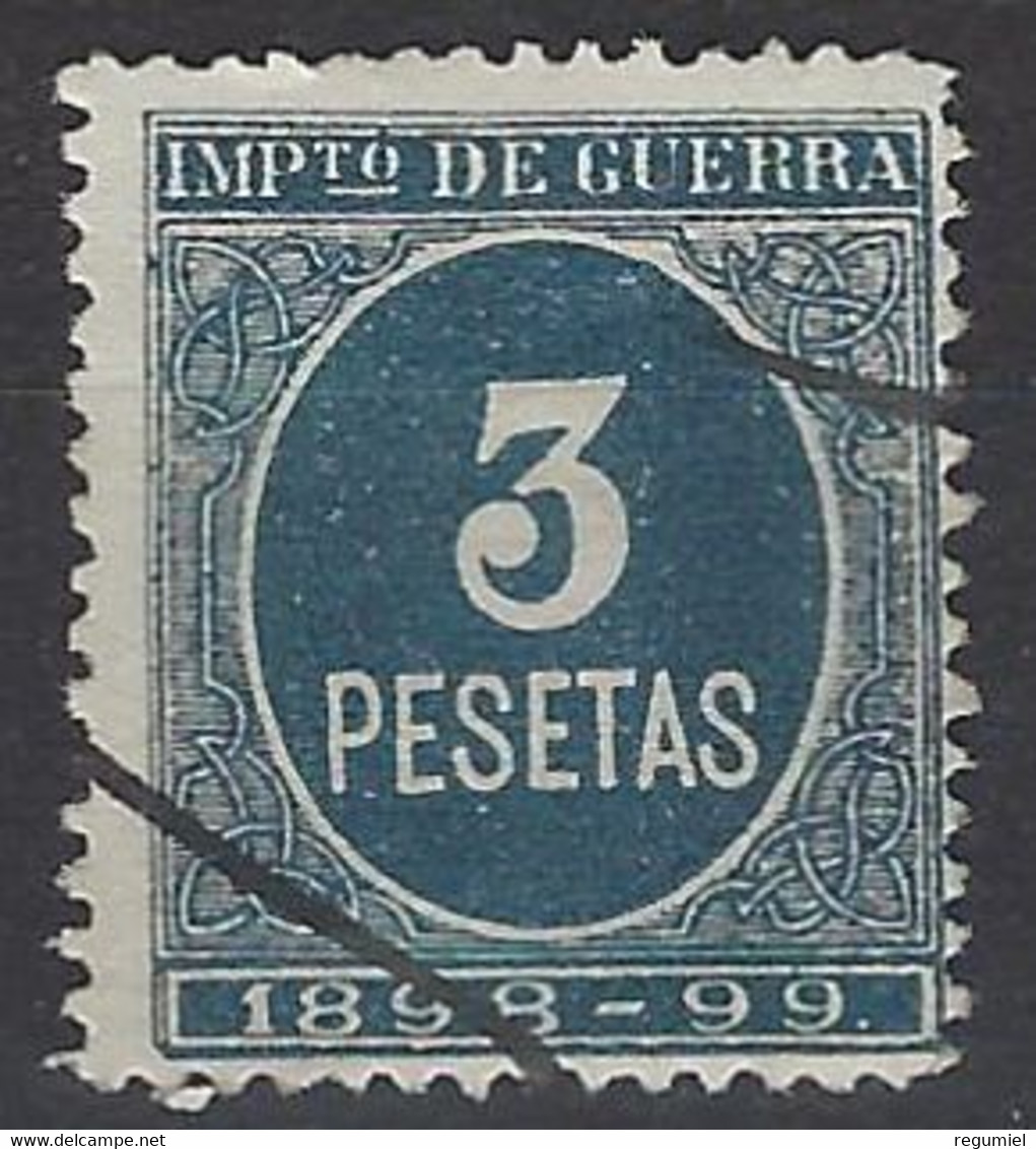 España Impuesto De Guerra U 52 (o) Cifra. 1898 - Kriegssteuermarken