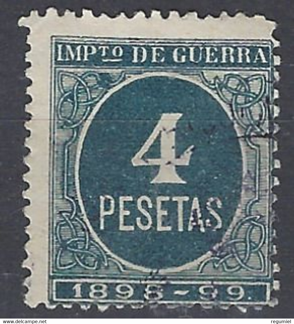 España Impuesto De Guerra U 54 (o) Cifra. 1898 - War Tax