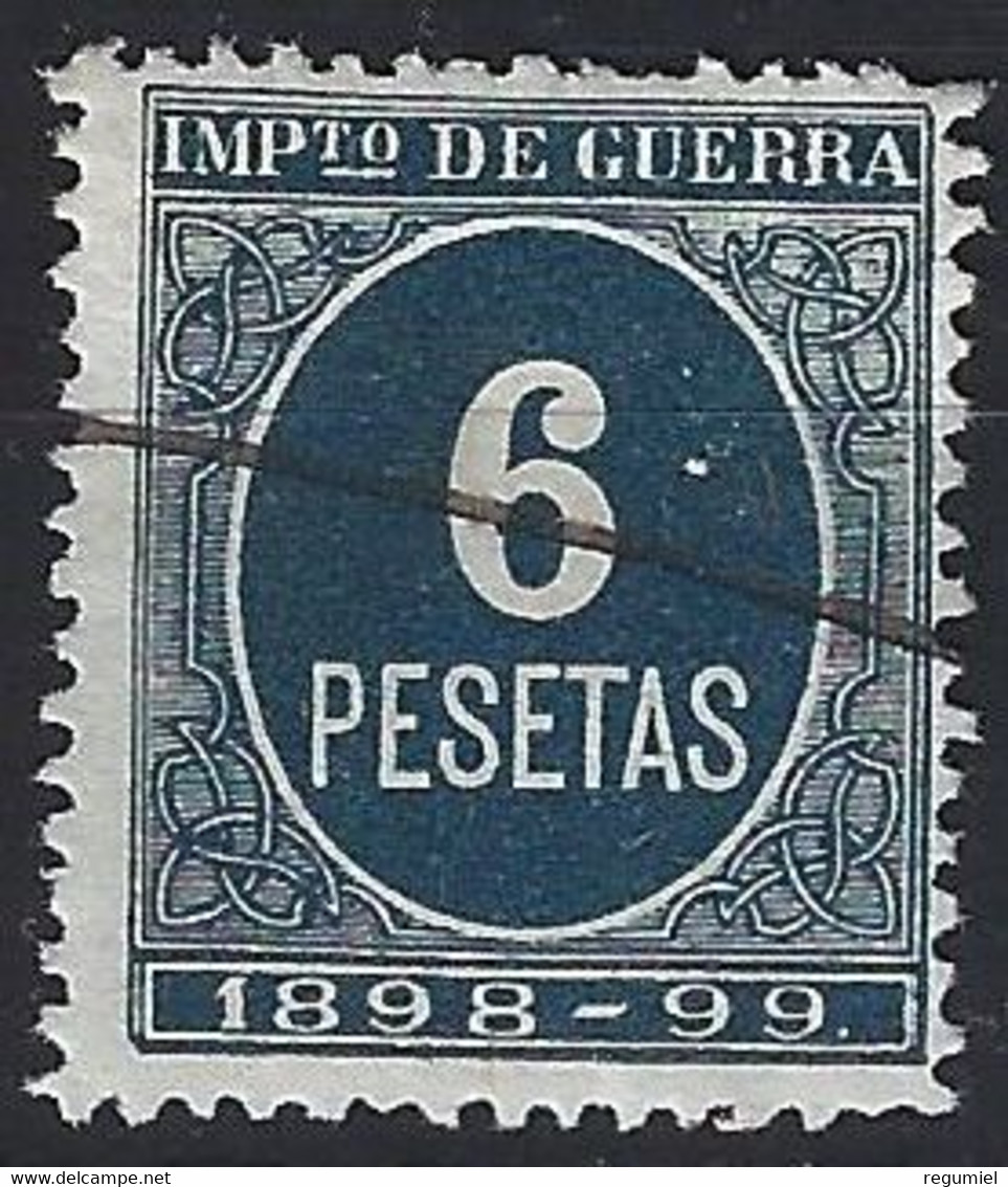 España Impuesto De Guerra U 57 (o) Cifra. 1898 - War Tax