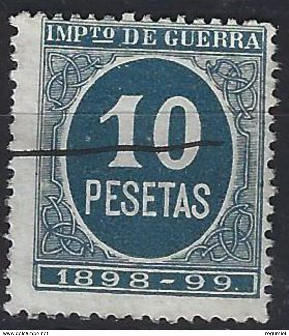 España Impuesto De Guerra U 59 (o) Cifra. 1898 - War Tax