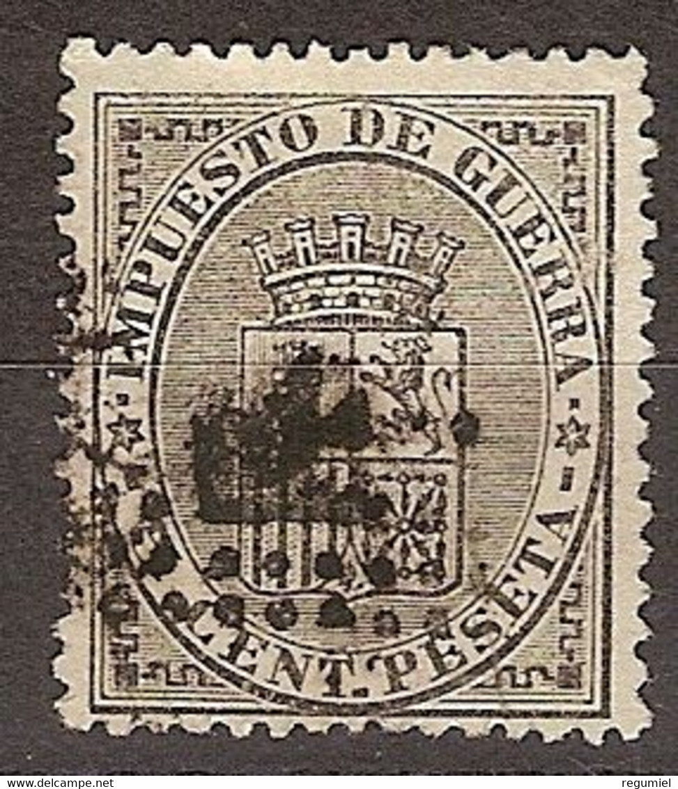 España Impuesto De Guerra U  1 (o) Usado. 1874 - War Tax