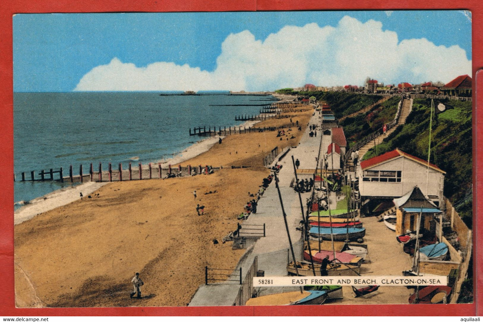 Clacton On Sea, East Front And Beach. - Clacton On Sea