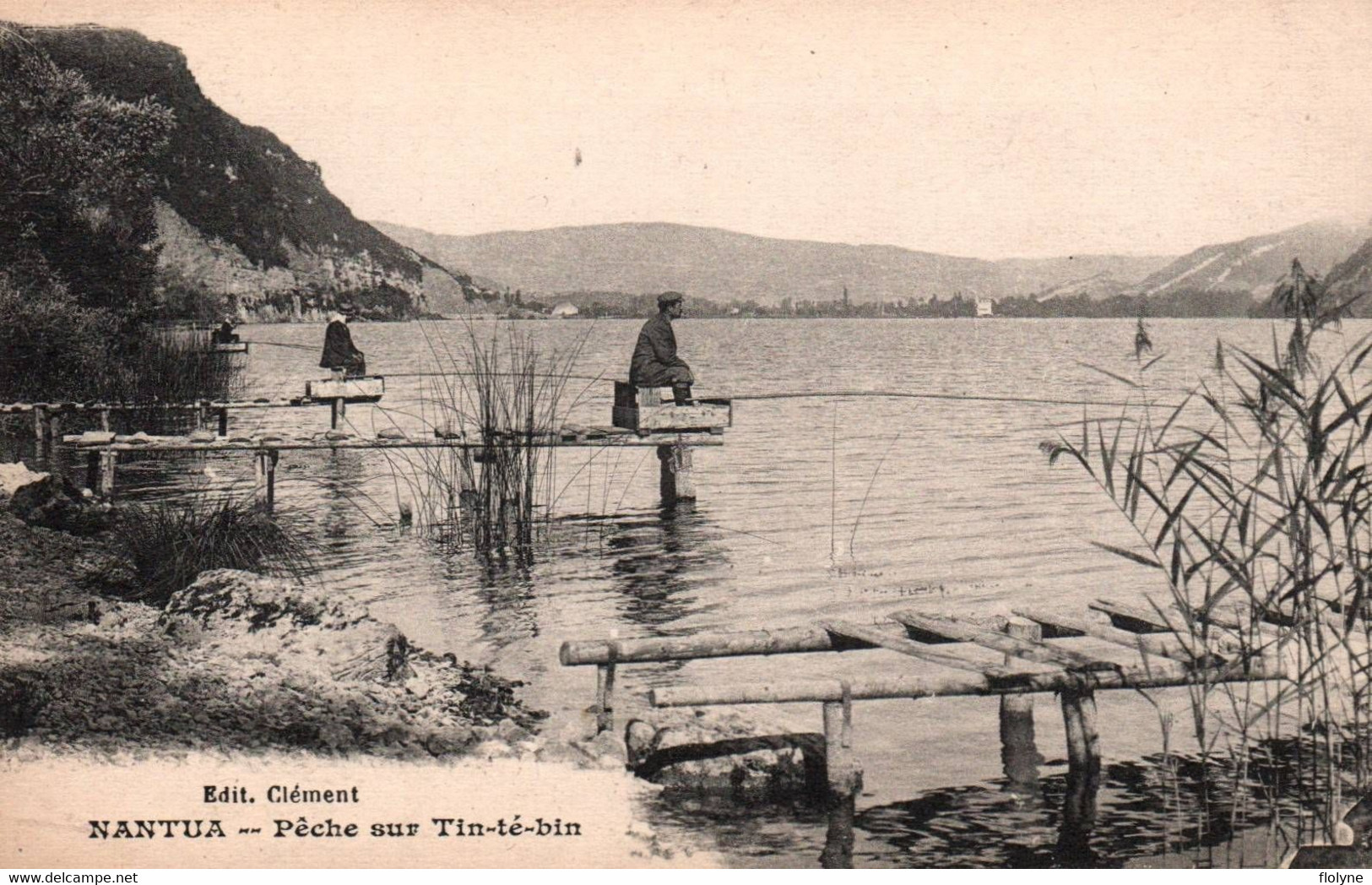 Nantua - Pêche Sur Tin Té Bin - Pêcheurs à La Ligne - Nantua