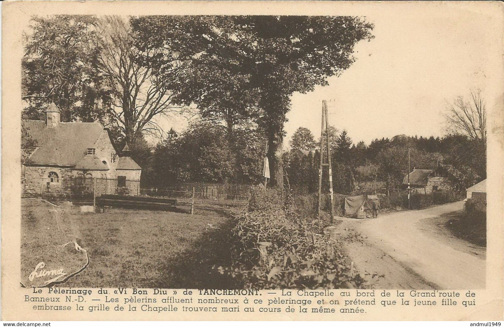 TANCREMONT - La Chapelle Au Bord De La Grand'Route De Banneux N.-D. - Edit. LUMA - Sprimont