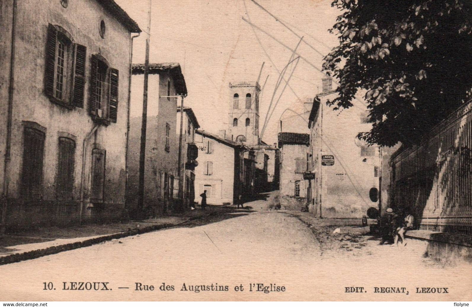 Lezoux - Rue Des Augustins Et L'église - Lezoux